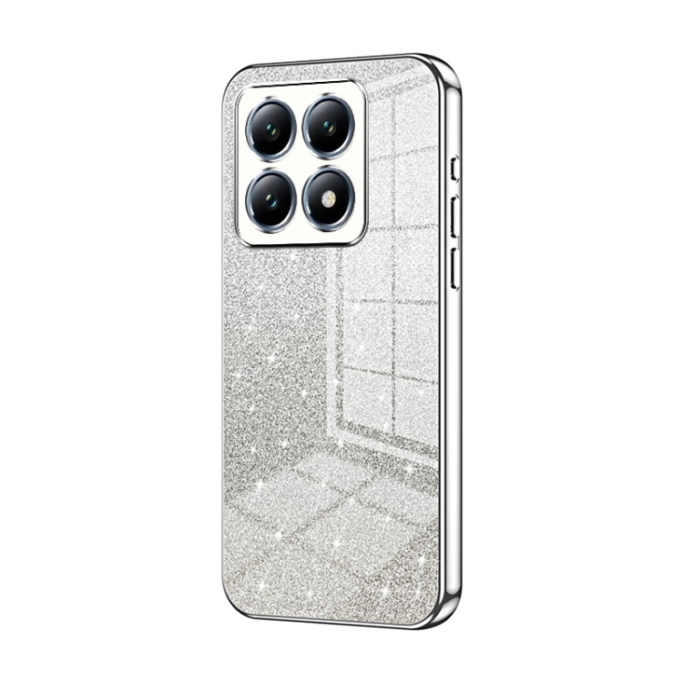 For Xiaomi 14T Pro Gradient Glitter Powder Electroplated Phone Case(Silver)
For Xiaomi 14T Pro Gradient Glitter Powder Electroplated Phone Case(Silver)