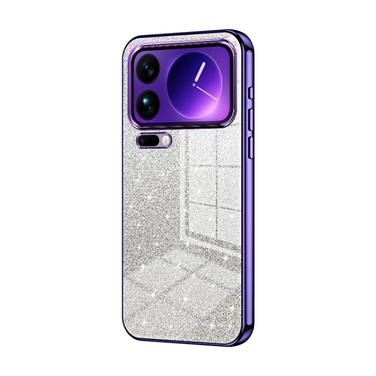 For Xiaomi 17 Pro Max Gradient Glitter Powder Electroplated Phone Case(Purple)
For Xiaomi 17 Pro Max Gradient Glitter Powder Electroplated Phone Case(Purple)