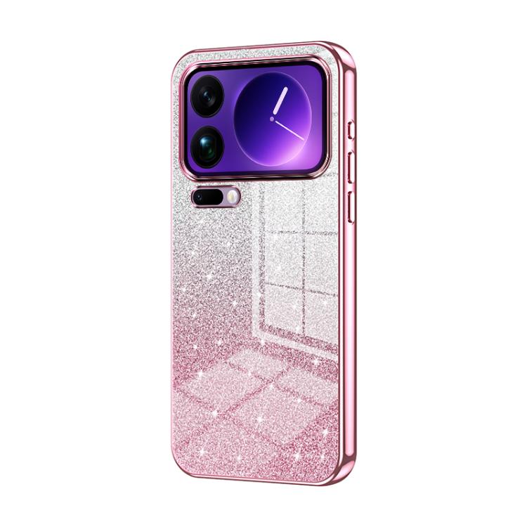 For Xiaomi 17 Pro Max Gradient Glitter Powder Electroplated Phone Case(Pink)
For Xiaomi 17 Pro Max Gradient Glitter Powder Electroplated Phone Case(Pink)