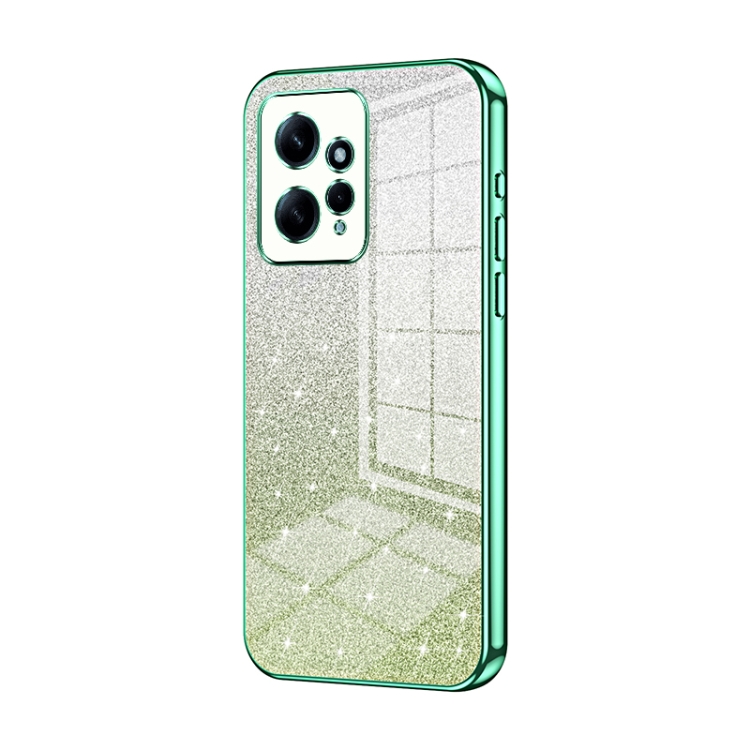 For Xiaomi Redmi Note 12 4G Gradient Glitter Powder Electroplated Phone Case(Green)
For Xiaomi Redmi Note 12 4G Gradient Glitter Powder Electroplated Phone Case(Green)