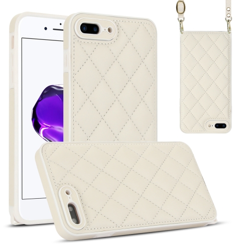 For iPhone 8 Plus / 7 Plus Rhombic Texture Phone Case with Dual Lanyard(White)
For iPhone 8 Plus / 7 Plus Rhombic Texture Phone Case with Dual Lanyard(White)