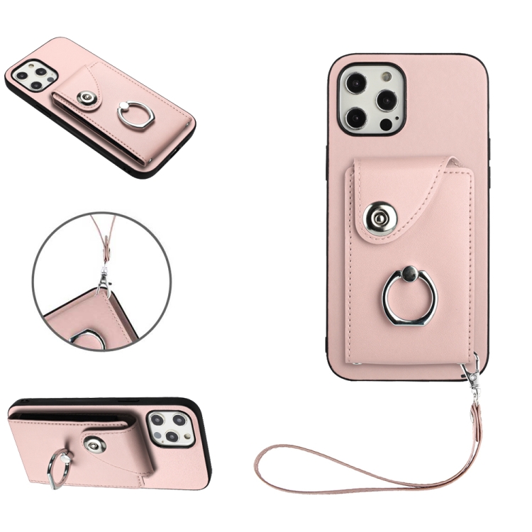 For iPhone 12 mini Organ Card Bag Ring Holder PU Phone Case with Lanyard(Pink)
For iPhone 12 mini Organ Card Bag Ring Holder PU Phone Case with Lanyard(Pink)