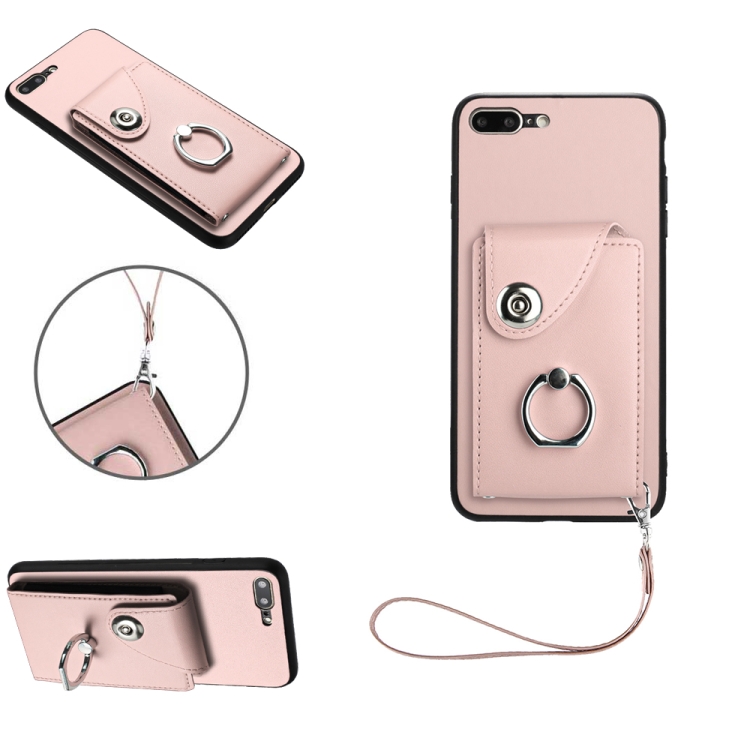 For iPhone 8 Plus / 7 Plus Organ Card Bag Ring Holder PU Phone Case with Lanyard(Pink)
For iPhone 8 Plus / 7 Plus Organ Card Bag Ring Holder PU Phone Case with Lanyard(Pink)