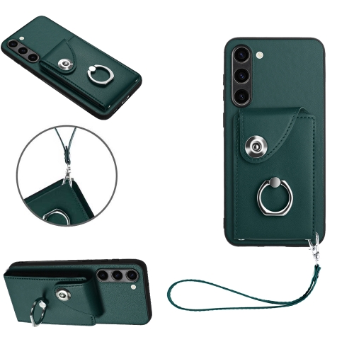 For Samsung Galaxy S23 5G Organ Card Bag Ring Holder PU Phone Case with Lanyard(Green)
For Samsung Galaxy S23 5G Organ Card Bag Ring Holder PU Phone Case with Lanyard(Green)