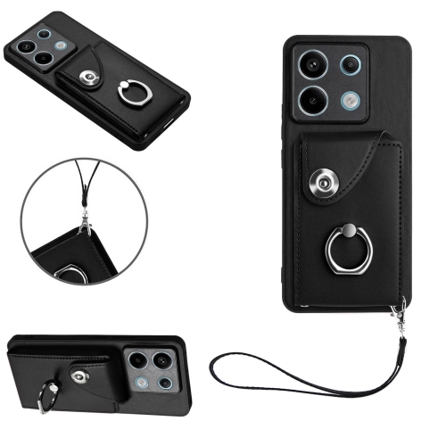 For Xiaomi Redmi Note 13 Pro 5G Global Organ Card Bag Ring Holder PU Phone Case with Lanyard(Black)
For Xiaomi Redmi Note 13 Pro 5G Global Organ Card Bag Ring Holder PU Phone Case with Lanyard(Black)
