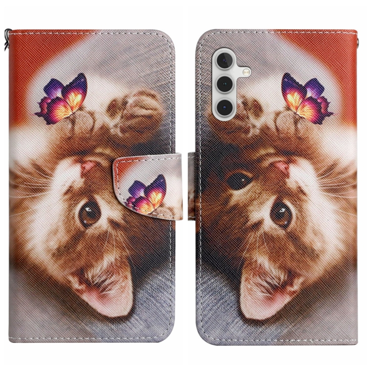 For Samsung Galaxy S24 5G Colored Drawing Pattern Leather Phone Case(Butterfly Cat)
For Samsung Galaxy S24 5G Colored Drawing Pattern Leather Phone Case(Butterfly Cat)