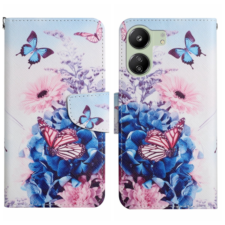 For Xiaomi Redmi 13C Colored Drawing Pattern Leather Phone Case(Purple Butterfly)
For Xiaomi Redmi 13C Colored Drawing Pattern Leather Phone Case(Purple Butterfly)