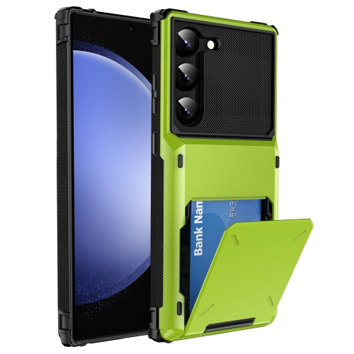 

For Samsung Galaxy S24 5G Scratch-Resistant Shockproof Heavy Duty Rugged Armor Phone Case(Green)