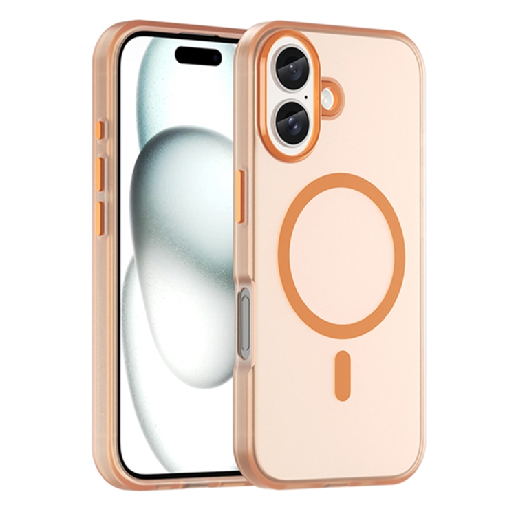 For iPhone 16 Plus MagSafe Frosted Translucent TPU + PC Full Coverage Phone Case(Orange)
For iPhone 16 Plus MagSafe Frosted Translucent TPU + PC Full Coverage Phone Case(Orange)