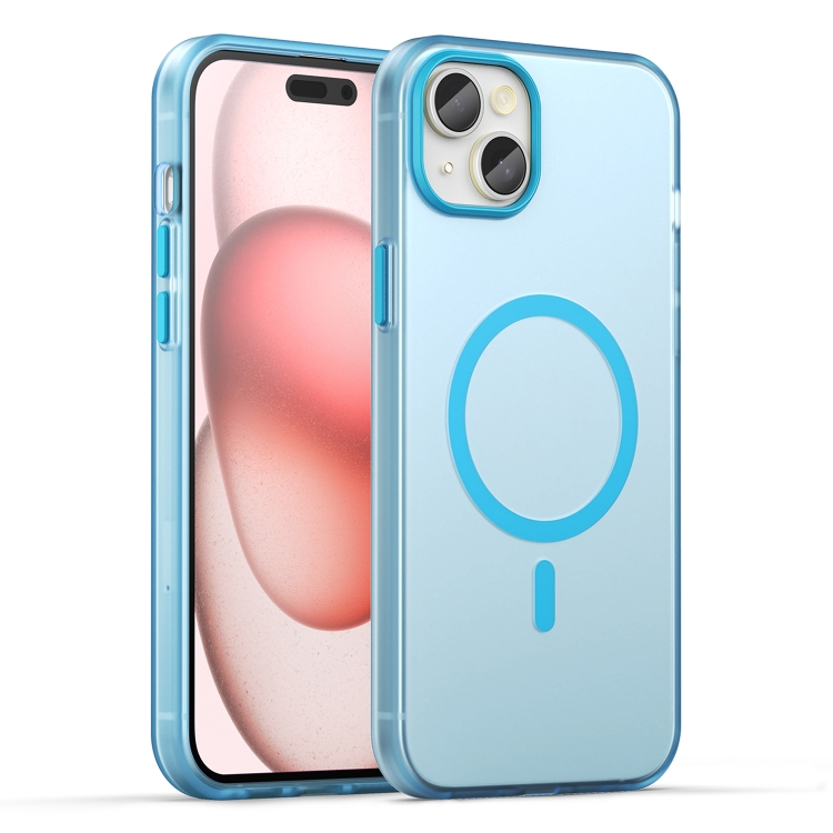 For iPhone 15 Plus MagSafe Frosted Translucent TPU + PC Full Coverage Phone Case(Blue)
For iPhone 15 Plus MagSafe Frosted Translucent TPU + PC Full Coverage Phone Case(Blue)
