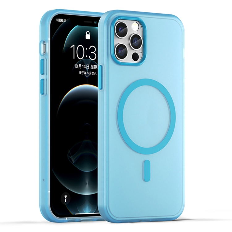 For iPhone 12 Pro MagSafe Frosted Translucent TPU + PC Full Coverage Phone Case(Blue)
For iPhone 12 Pro MagSafe Frosted Translucent TPU + PC Full Coverage Phone Case(Blue)