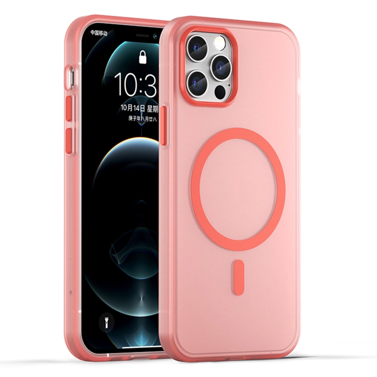 For iPhone 12 Pro MagSafe Frosted Translucent TPU + PC Full Coverage Phone Case(Red)
For iPhone 12 Pro MagSafe Frosted Translucent TPU + PC Full Coverage Phone Case(Red)
