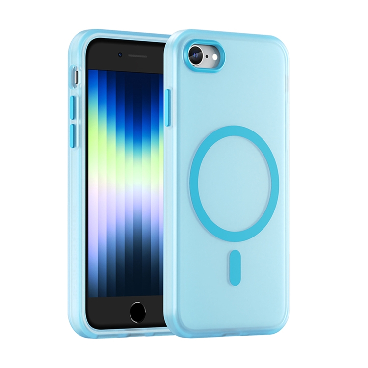For iPhone SE 2022 / 2020 / 8 MagSafe Frosted Translucent TPU + PC Full Coverage Phone Case(Blue)
For iPhone SE 2022 / 2020 / 8 MagSafe Frosted Translucent TPU + PC Full Coverage Phone Case(Blue)