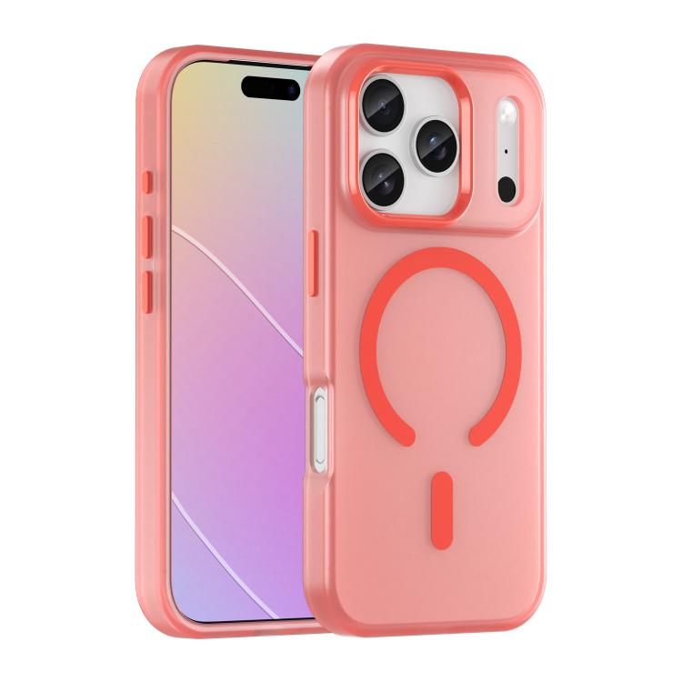 For iPhone 18 Pro MagSafe Frosted Translucent TPU + PC Full Coverage Phone Case(Red)
For iPhone 18 Pro MagSafe Frosted Translucent TPU + PC Full Coverage Phone Case(Red)