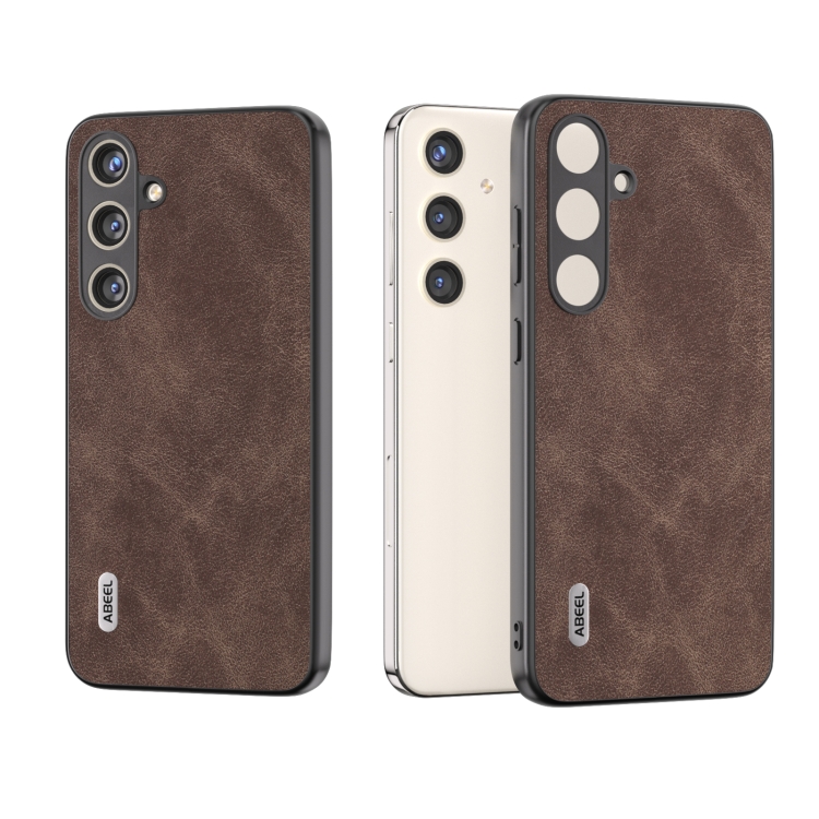 For Samsung Galaxy S24+ 5G ABEEL Elegant Series PU Leather Black Edge Phone Case(Coffee)
For Samsung Galaxy S24+ 5G ABEEL Elegant Series PU Leather Black Edge Phone Case(Coffee)