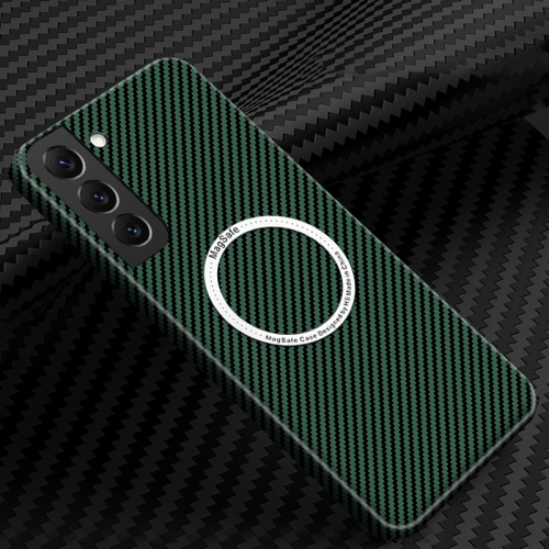 For Samsung Galaxy S24+ 5G Carbon Fiber Texture MagSafe Magnetic Phone Case(Green)
For Samsung Galaxy S24+ 5G Carbon Fiber Texture MagSafe Magnetic Phone Case(Green)