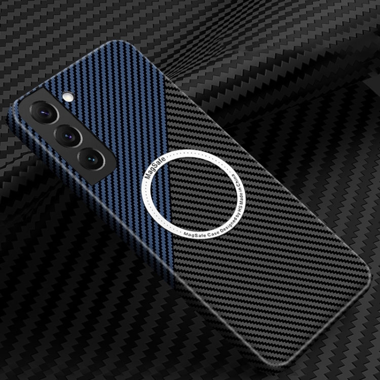 For Samsung Galaxy S25+ 5G Carbon Fiber Texture MagSafe Magnetic Phone Case(Black Blue)
For Samsung Galaxy S25+ 5G Carbon Fiber Texture MagSafe Magnetic Phone Case(Black Blue)