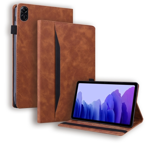 

For Honor Pad X9/X8 Pro Splicing Shockproof Leather Tablet Case(Brown)