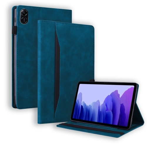 

For Honor Pad X9/X8 Pro Splicing Shockproof Leather Tablet Case(Blue)