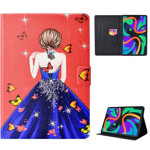 

For Lenovo Tab M11/ Xiaoxin Pad 11 2024 Voltage Coloured Drawing Smart Leather Tablet Case(Girl Back)