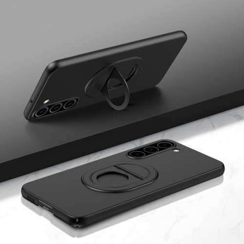 

For Samsung Galaxy S23+ Magsafe Hidden Fold Holder Full Coverage Shockproof Phone Case(Black)