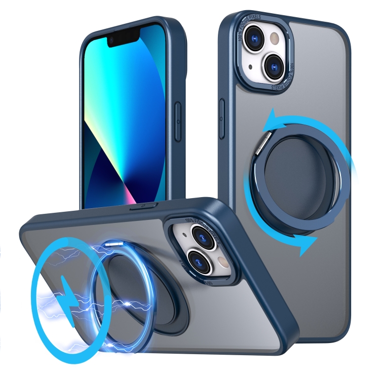 For iPhone 13 360-degree Rotating MagSafe Magnetic Holder Phone Case(Navy Blue)
For iPhone 13 360-degree Rotating MagSafe Magnetic Holder Phone Case(Navy Blue)