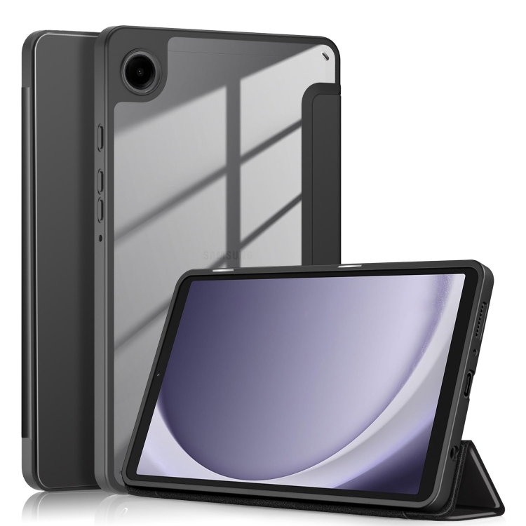 For Samsung Galaxy Tab A9 Acrylic 3-folding Solid Color Smart Leather Tablet Case(Black)
For Samsung Galaxy Tab A9 Acrylic 3-folding Solid Color Smart Leather Tablet Case(Black)