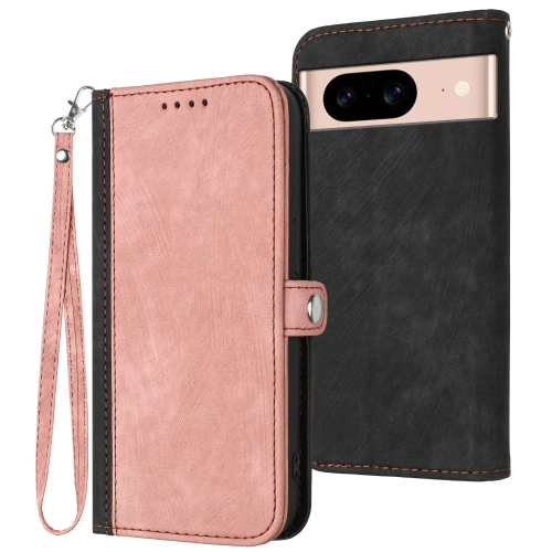 For Google Pixel 8a Side Buckle Double Fold Hand Strap Leather Phone Case(Pink)
For Google Pixel 8a Side Buckle Double Fold Hand Strap Leather Phone Case(Pink)
