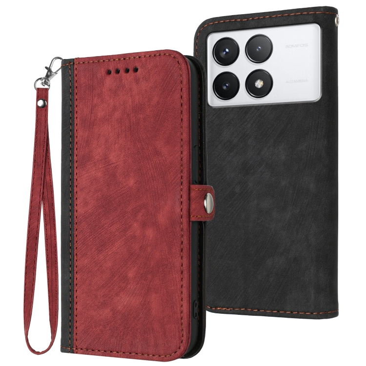 For Xiaomi Redmi K70E Side Buckle Double Fold Hand Strap Leather Phone Case(Red)
For Xiaomi Redmi K70E Side Buckle Double Fold Hand Strap Leather Phone Case(Red)