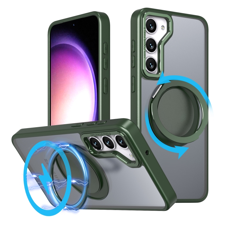 For Samsung Galaxy S23+ 5G 360-degree Rotating MagSafe Magnetic Holder Phone Case(Green)
For Samsung Galaxy S23+ 5G 360-degree Rotating MagSafe Magnetic Holder Phone Case(Green)