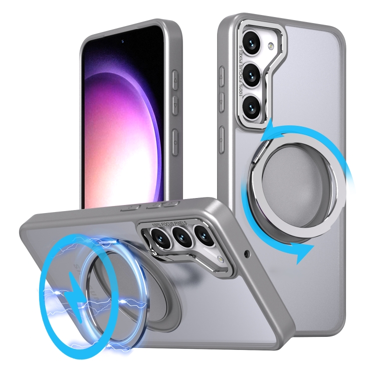 For Samsung Galaxy S24 5G 360-degree Rotating MagSafe Magnetic Holder Phone Case(Titanium Grey)
For Samsung Galaxy S24 5G 360-degree Rotating MagSafe Magnetic Holder Phone Case(Titanium Grey)
