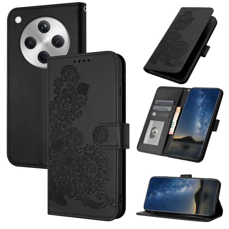 For OPPO Find X8 Datura Flower Embossed Flip Leather Phone Case(Black)
For OPPO Find X8 Datura Flower Embossed Flip Leather Phone Case(Black)