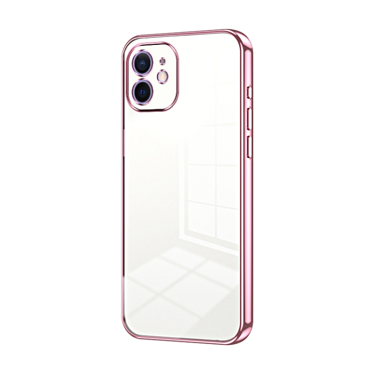 For iPhone 12 Transparent Plating Fine Hole Phone Case(Pink)
For iPhone 12 Transparent Plating Fine Hole Phone Case(Pink)