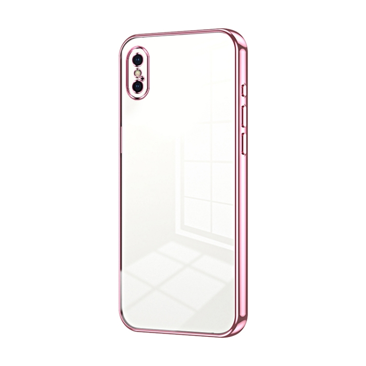 For iPhone X / XS Transparent Plating Fine Hole Phone Case(Pink)
For iPhone X / XS Transparent Plating Fine Hole Phone Case(Pink)