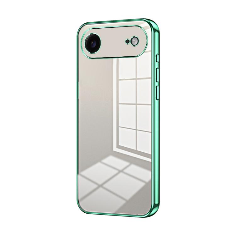 For iPhone Air Transparent Plating Fine Hole Phone Case(Green)
For iPhone Air Transparent Plating Fine Hole Phone Case(Green)