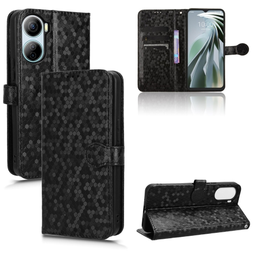 

For ZTE Libero 5G IV Honeycomb Dot Texture Leather Phone Case(Black)