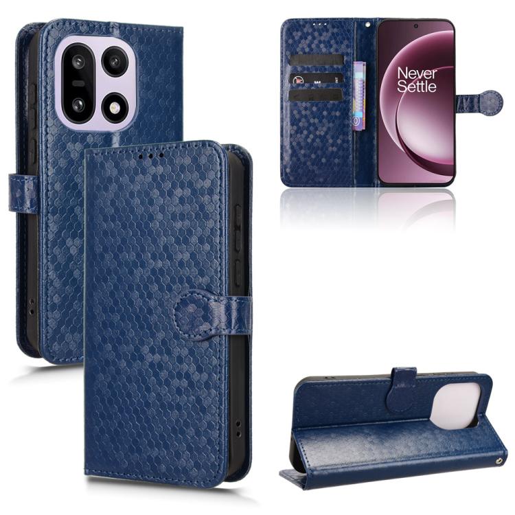 For OnePlus 15 Honeycomb Dot Texture Leather Phone Case(Blue)
For OnePlus 15 Honeycomb Dot Texture Leather Phone Case(Blue)