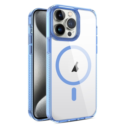 

For iPhone 15 Pro Max 2.5mm MagSafe Acrylic Hybrid TPU Phone Case(Sky Blue)