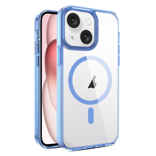 

For iPhone 15 Plus 2.5mm MagSafe Acrylic Hybrid TPU Phone Case(Sky Blue)