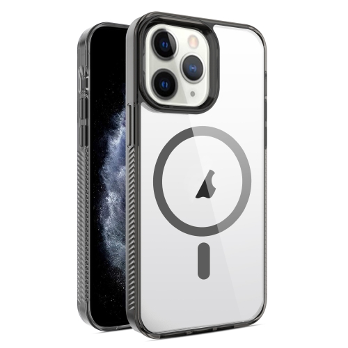 

For iPhone 11 Pro Max 2.5mm MagSafe Acrylic Hybrid TPU Phone Case(Black)