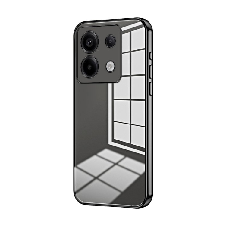 For Xiaomi Redmi Note 13 Pro Transparent Plating Fine Hole Phone Case(Black)
For Xiaomi Redmi Note 13 Pro Transparent Plating Fine Hole Phone Case(Black)