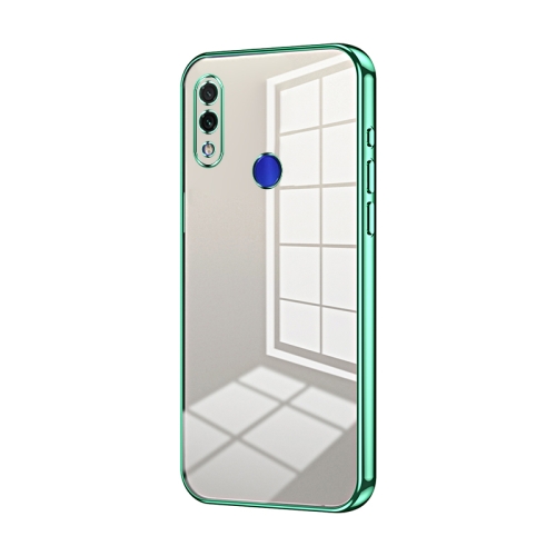 

For Xiaomi Redmi Note 7 / Note 7 Pro Transparent Plating Fine Hole Phone Case(Green)