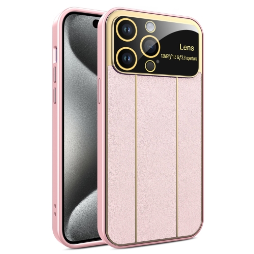 For iPhone 15 Pro Max Electroplating Litchi Grain Large Window Phone Case(Pink)
For iPhone 15 Pro Max Electroplating Litchi Grain Large Window Phone Case(Pink)