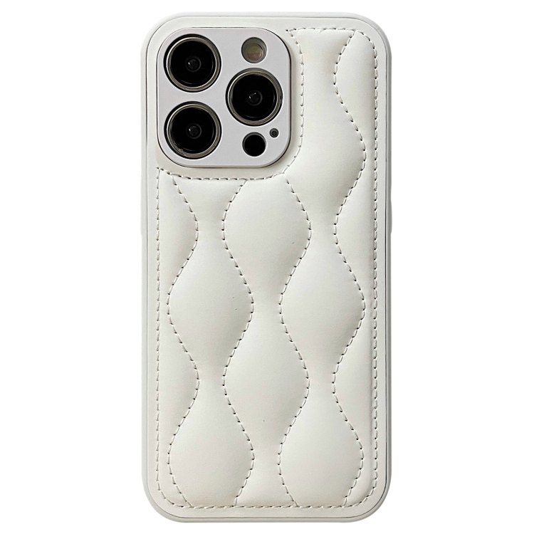 For iPhone 15 Pro Fine Hole 8-shaped Texture Eiderdown Airbag Phone Case(White)
For iPhone 15 Pro Fine Hole 8-shaped Texture Eiderdown Airbag Phone Case(White)