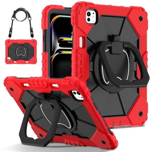 For iPad Pro 11 2024 Contrast Color Robot Silicone Hybrid PC Tablet Case(Red Black)
For iPad Pro 11 2024 Contrast Color Robot Silicone Hybrid PC Tablet Case(Red Black)