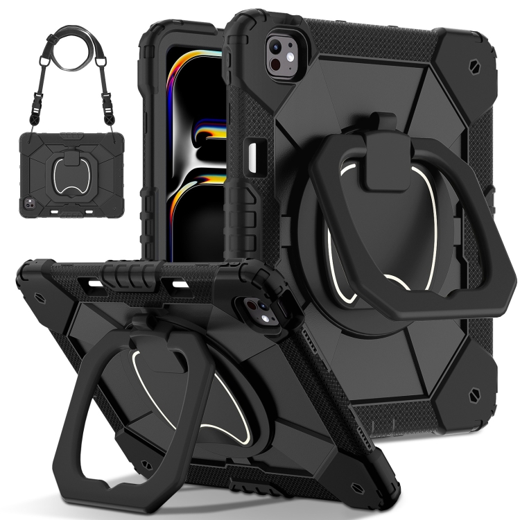 For iPad Pro 13 2024 Contrast Color Robot Silicone Hybrid PC Tablet Case(Black)
For iPad Pro 13 2024 Contrast Color Robot Silicone Hybrid PC Tablet Case(Black)
