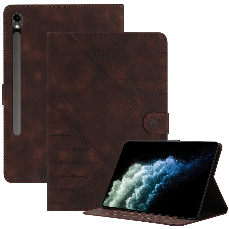 For Samsung Galaxy Tab S9 / S9 FE 2023 YX Small Butterfly Embossed Leather Tablet Case(Coffee)
For Samsung Galaxy Tab S9 / S9 FE 2023 YX Small Butterfly Embossed Leather Tablet Case(Coffee)