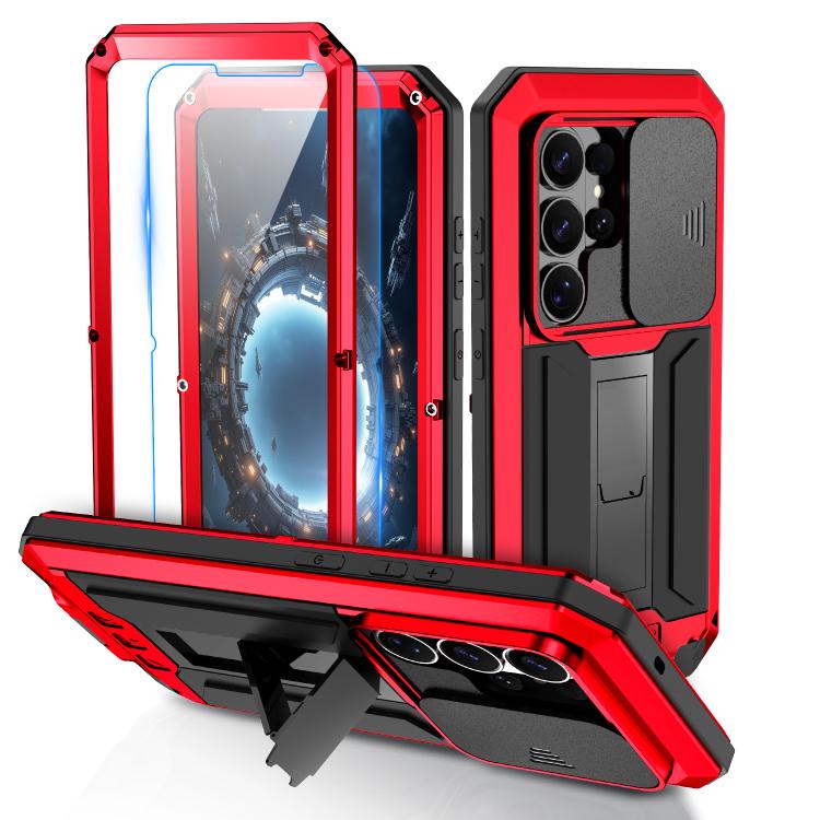 For Samsung Galaxy S26 Ultra 5G R-JUST Sliding Camera Life Waterproof Holder Phone Case(Red)
For Samsung Galaxy S26 Ultra 5G R-JUST Sliding Camera Life Waterproof Holder Phone Case(Red)