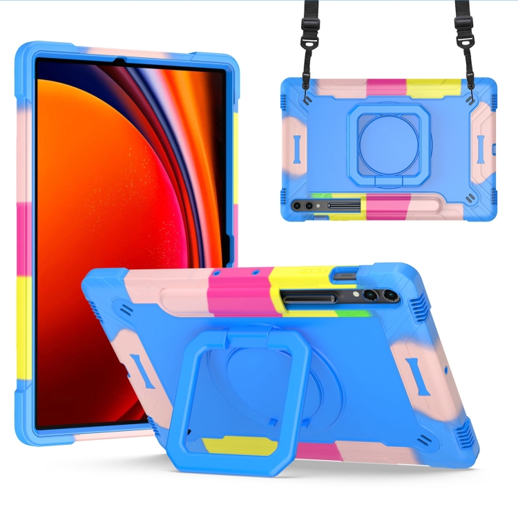 For Samsung Galaxy Tab S9 FE+ / S9+ Handle Robot Silicone Hybrid PC Tablet Case(Camouflage Blue)
For Samsung Galaxy Tab S9 FE+ / S9+ Handle Robot Silicone Hybrid PC Tablet Case(Camouflage Blue)