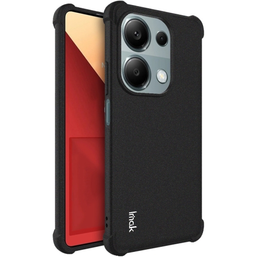 

For Xiaomi Poco M6 Pro/Redmi Note13 Pro 4G Global imak Shockproof Airbag TPU Phone Case(Matte Black)